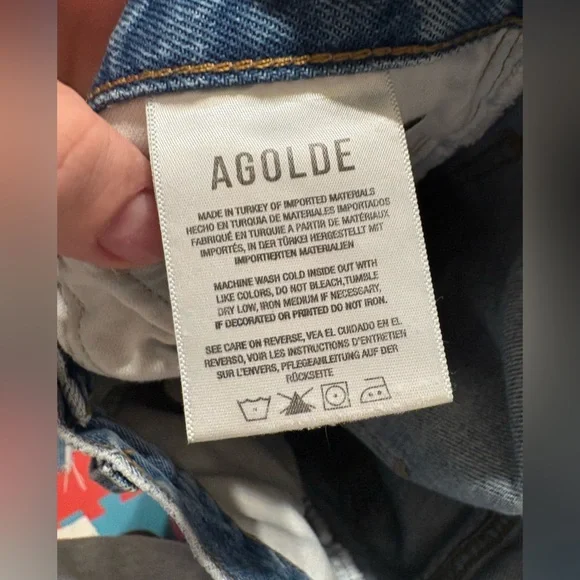 AGOLDE Riley High Rise Straight Crop Size 26 in Frequency - Picture 7 of 8